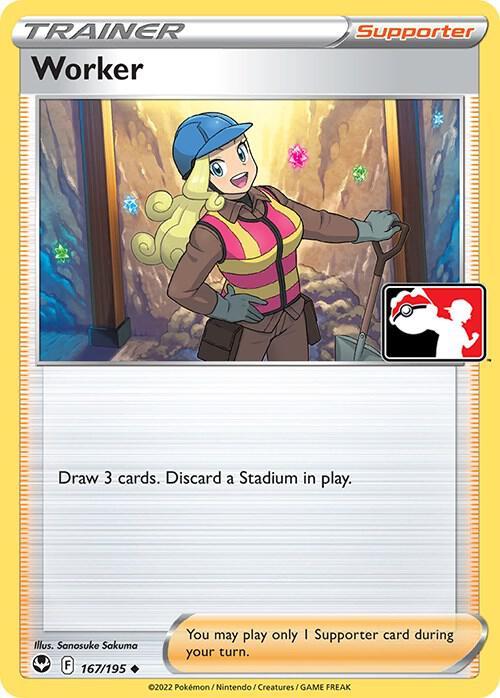 Silver Tempest Worker [Prize-Pack] Pokémon card